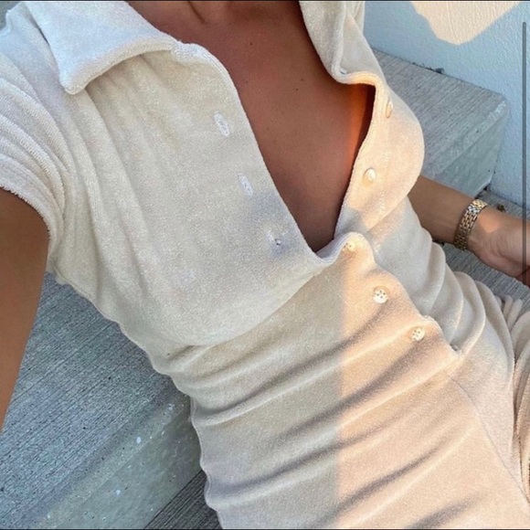 FRANKIES BIKINIS TERRY ROMPER - Picture 3 of 3